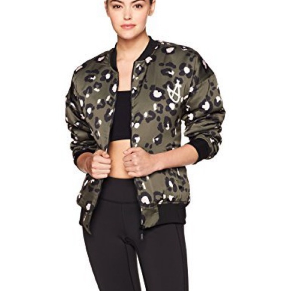 MINKPINK Stylish Camouflage Bomber Jacket